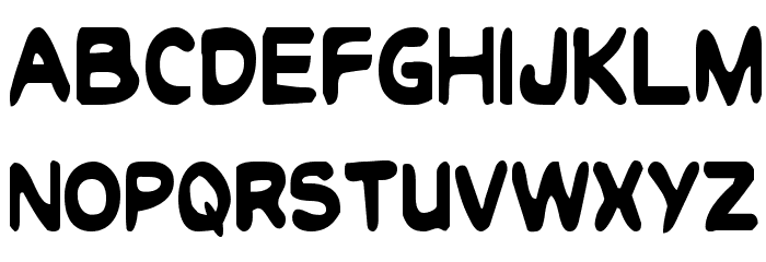 Toon Town Industrial Cond Font LOWERCASE