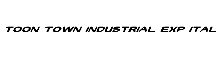 Toon Town Industrial Exp Ital फ़ॉन्ट