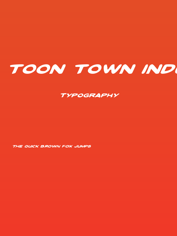Toon Town Industrial Exp Ital Poster