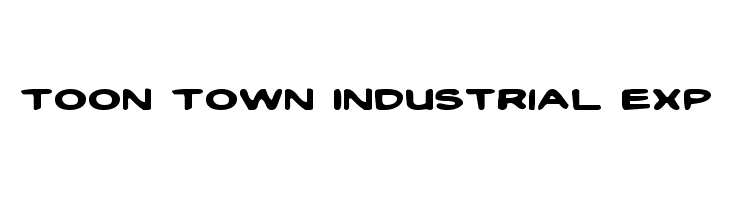 Toon Town Industrial Exp Font