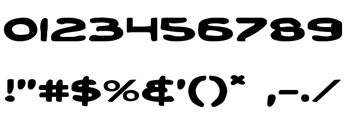 Toon Town Industrial Exp Font OTHER CHARS