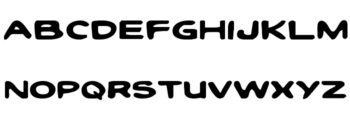 Toon Town Industrial Exp Font LOWERCASE