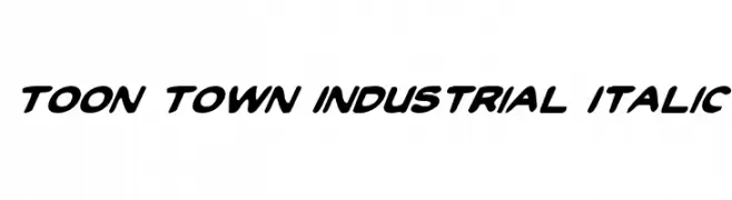 Toon Town Industrial Italic  baixar fontes gratis