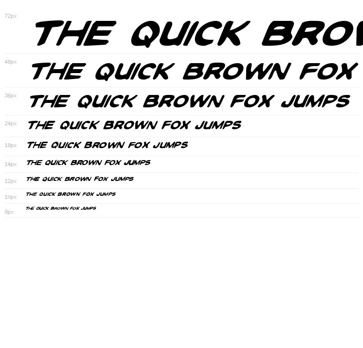 Toon Town Industrial Italic Waterfall