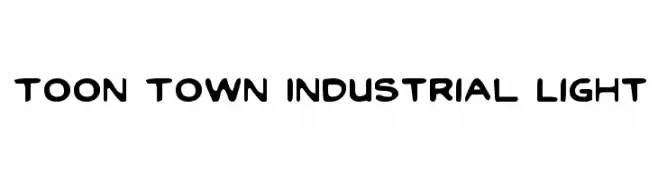 Toon Town Industrial Light  नि: शुल्क फ़ॉन्ट्स डाउनलोड