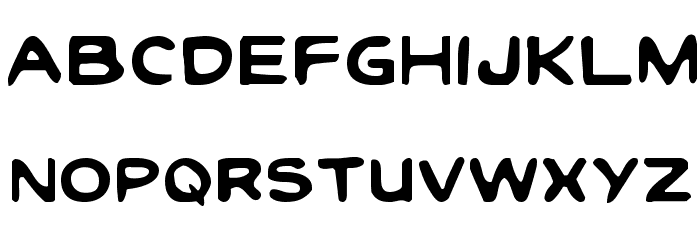 Toon Town Industrial Light Font LOWERCASE