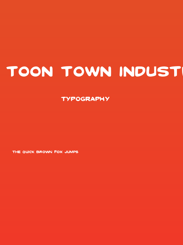Toon Town Industrial Regular Poster