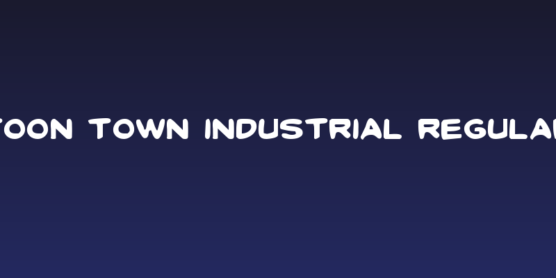 Toon Town Industrial Regular Social Header