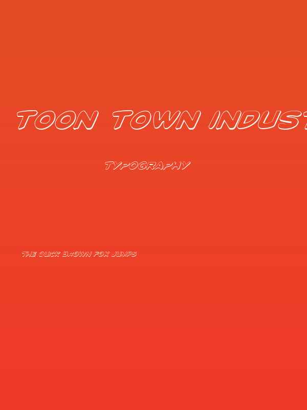 Toon Town Industrial Shad Ital Poster