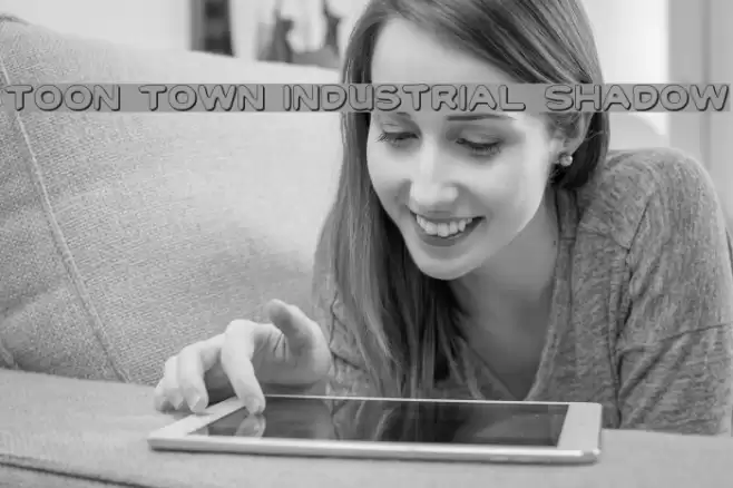 Toon Town Industrial Shadow Font examples