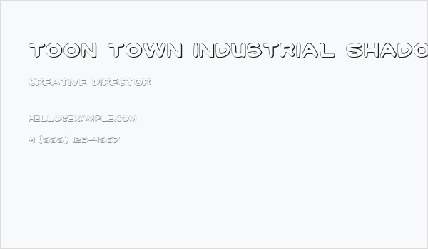 Toon Town Industrial Shadow Business Card