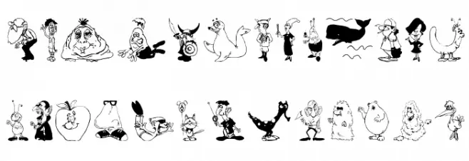 ToonCharsOne Шрифта ВЕРХНИЙ