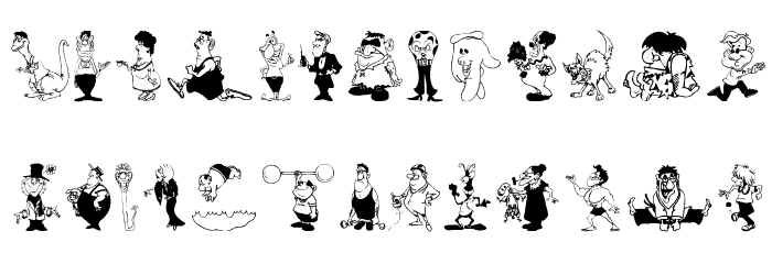 ToonCharsOne Font LOWERCASE