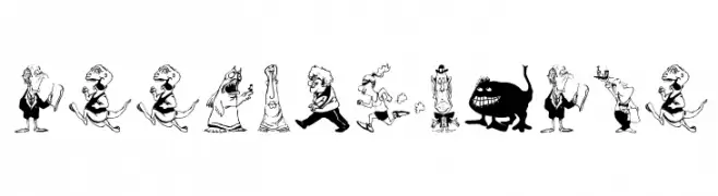 ToonCharsTwo  Frei Schriftart Herunterladen