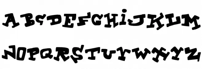 ToonLandBlack Font Litere mari