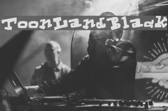 ToonLandBlack Font examples