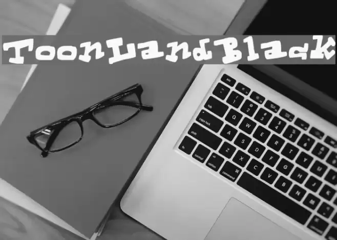 ToonLandBlack Font examples