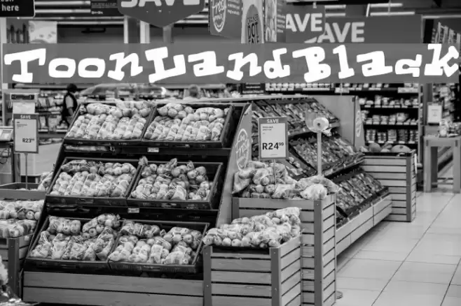 ToonLandBlack Font examples