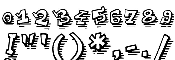 ToonLandShad Font OTHER CHARS