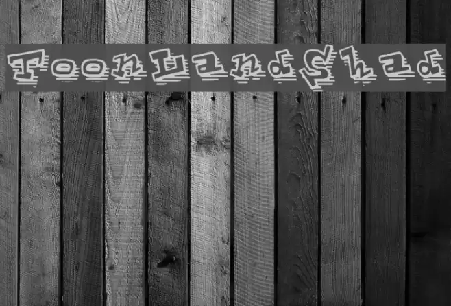ToonLandShad Font examples