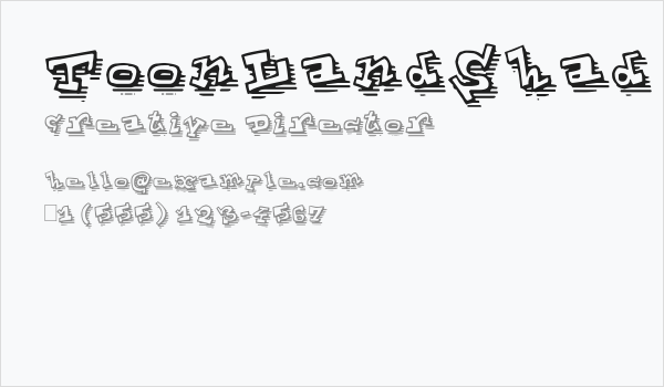 ToonLandShad Business Card