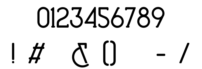 ToonaPersonalUse-Regular Font OTHER CHARS
