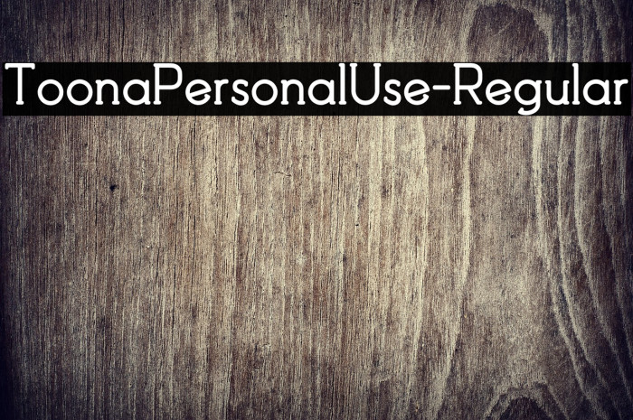 ToonaPersonalUse-Regular Example 3