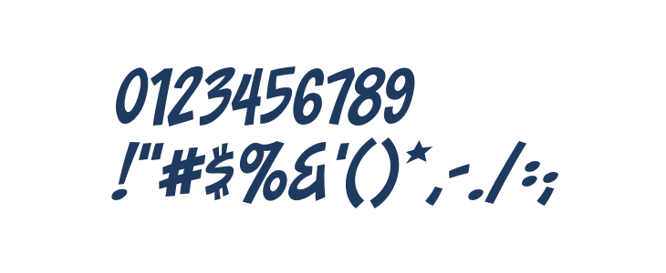 ToonaciousBB-Italic Other Characters