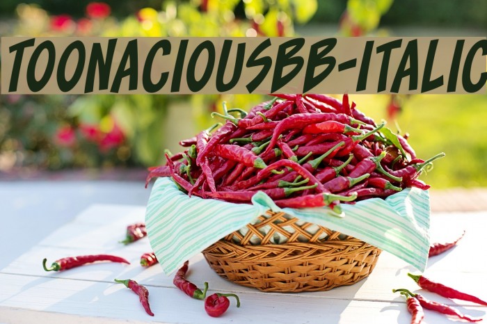 ToonaciousBB-Italic Example 1