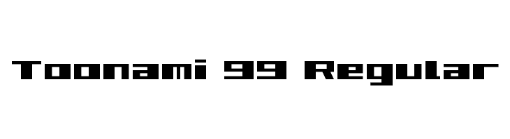 Toonami 99 Regular Font
