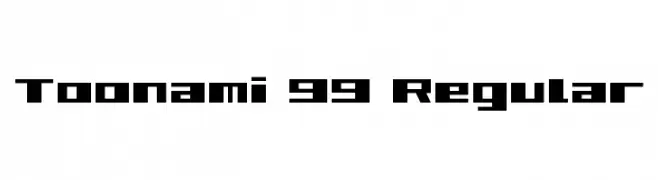 Toonami 99 Regular  免费字体下载