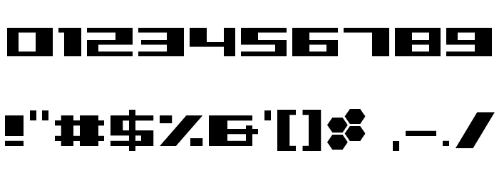 Toonami 99 Regular Font OTHER CHARS
