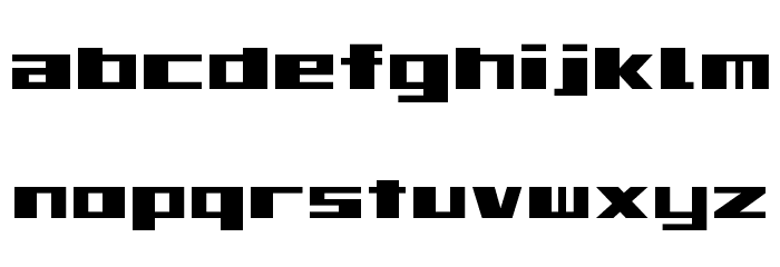 Toonami 99 Regular Font LOWERCASE
