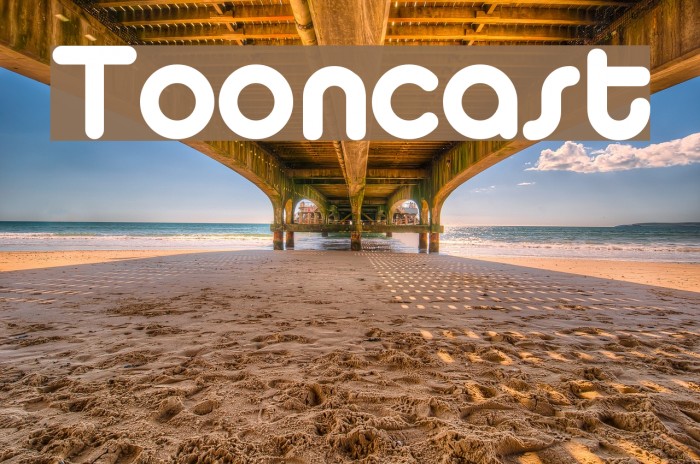 Tooncast Font examples