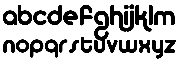 Tooncast Font LOWERCASE