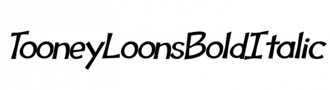 Tooney Loons Bold Italic  नि: शुल्क फ़ॉन्ट्स डाउनलोड