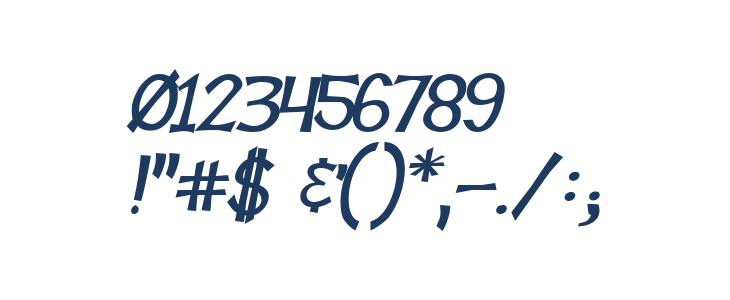 Tooney Loons Bold Italic Other Characters