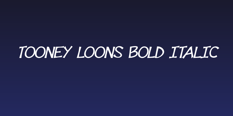 Tooney Loons Bold Italic Social Header