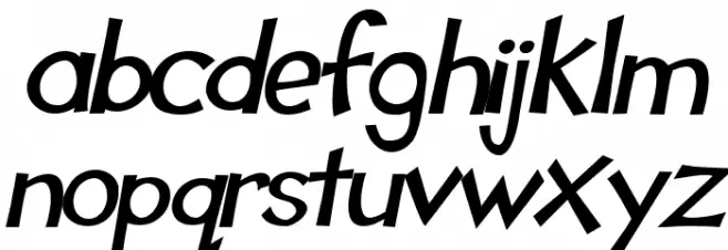 Tooney Loons Bold Italic Schriftart Kleinbuchstaben