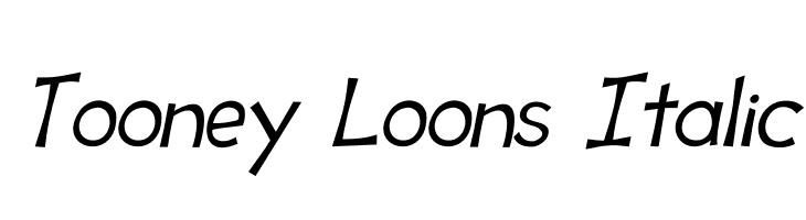 Tooney Loons Italic Font
