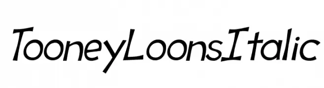 Tooney Loons Italic  Fuentes Gratis Descargar