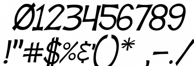 Tooney Loons Italic Font OTHER CHARS