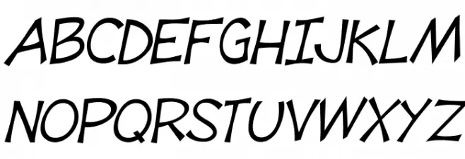 Tooney Loons Italic Schriftart Groß