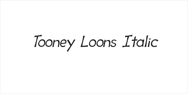 Tooney Loons Italic Logo