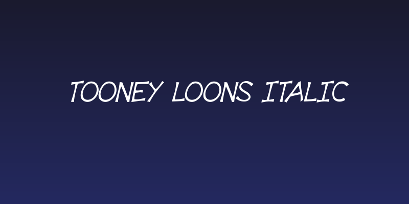 Tooney Loons Italic Social Header