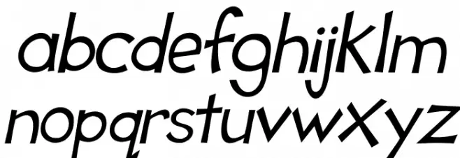 Tooney Loons Italic फ़ॉन्ट लोअरकेस