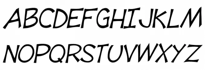 Tooney Loons Italic Caratteri MAIUSCOLE