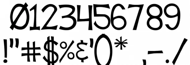 Tooney Loons Font OTHER CHARS