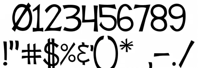 Tooney Loons Font OTHER CHARS