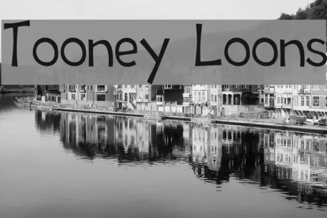 Tooney Loons Font examples